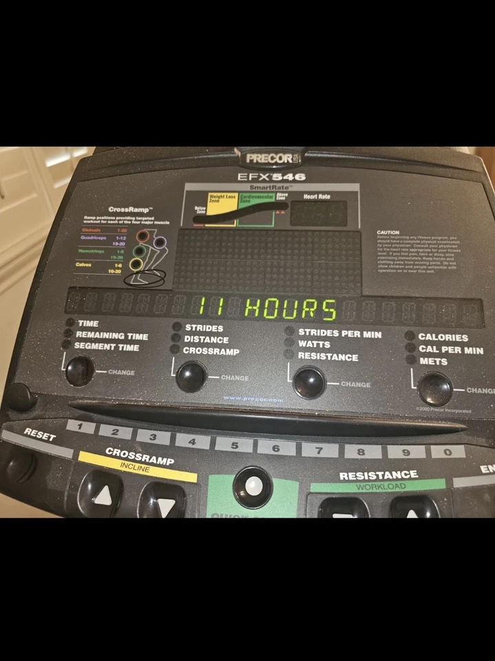 PRECOR COMMERCIAL EFX546 ELLIPTICAL TRAINER. PICK UP ONLY HOUSTON AREA - Image 2 of 2