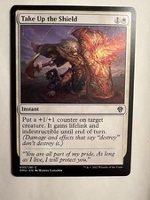 MTG Magic the Gathering Take Up the Shield 035/281 Dominaria United NM