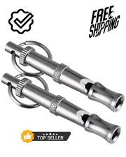 2 Pcs Set Adjustable Dog Obedience Stop Barking Hot Pet Dog Training Whistle