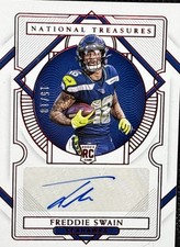 2020 Panini National Treasures - Rookie Signatures Freddie Swain #151 /18