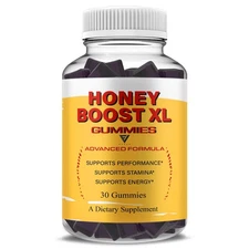 Honey Boost XL Gummies, Daily Premium Shilajit Supplement (30 Gummies)