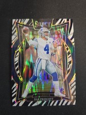 2024 Panini Select Dak Prescott #38 Zebra Prizm Concourse