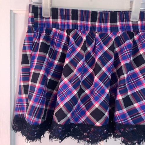 Aeropostale Tartan Cute Mini Skirt Size M - Picture 2 of 6