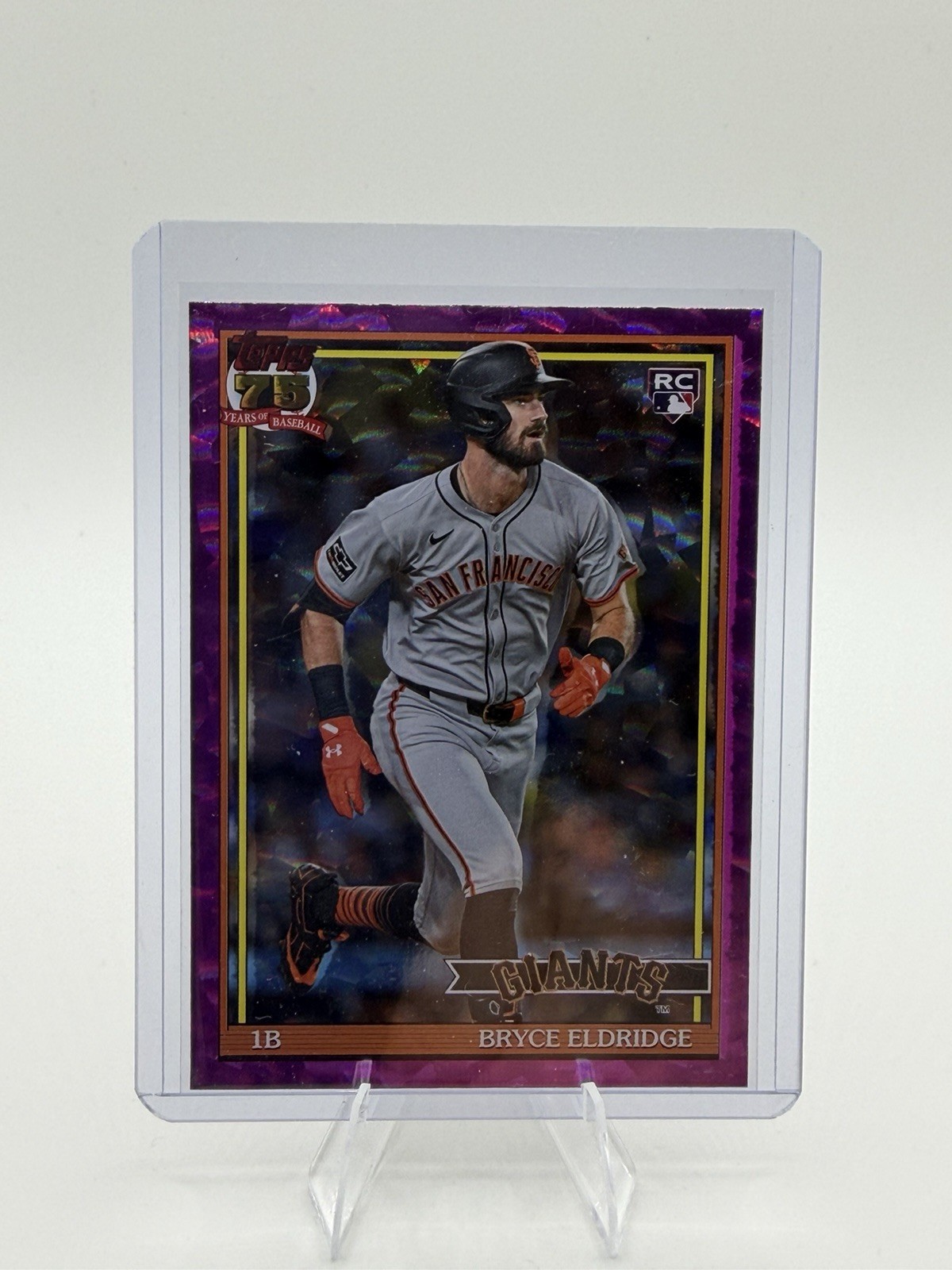 2026 Topps 91B2-21 Bryce Eldridge Pink Crackle Foil Parallel RC