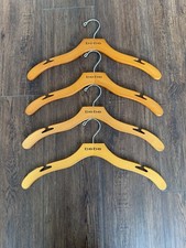Bebe Vintage Wooden Clothing Hangers Set of 4 Classic Bebe Style Y2K