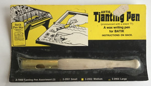 Tjanting Pen, A Wax Writing Pen for Batik /Original Packaging/ Vintage / Medium