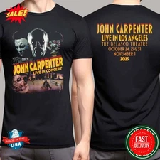 John Carpenter Live In Los Angeles At The Belasco Theatre Oct 24-31 Nov 1 Tee