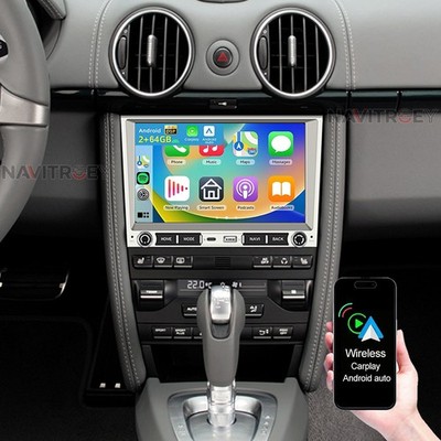 Für Porsche 911 997 Boxster Cayman 987 CarPlay Autoradio GPS Android 15 2+64GB