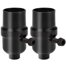 3-Way Lamp Socket Replacement,E26 Base UL Listed, Turn Knob for Low-Medium-High