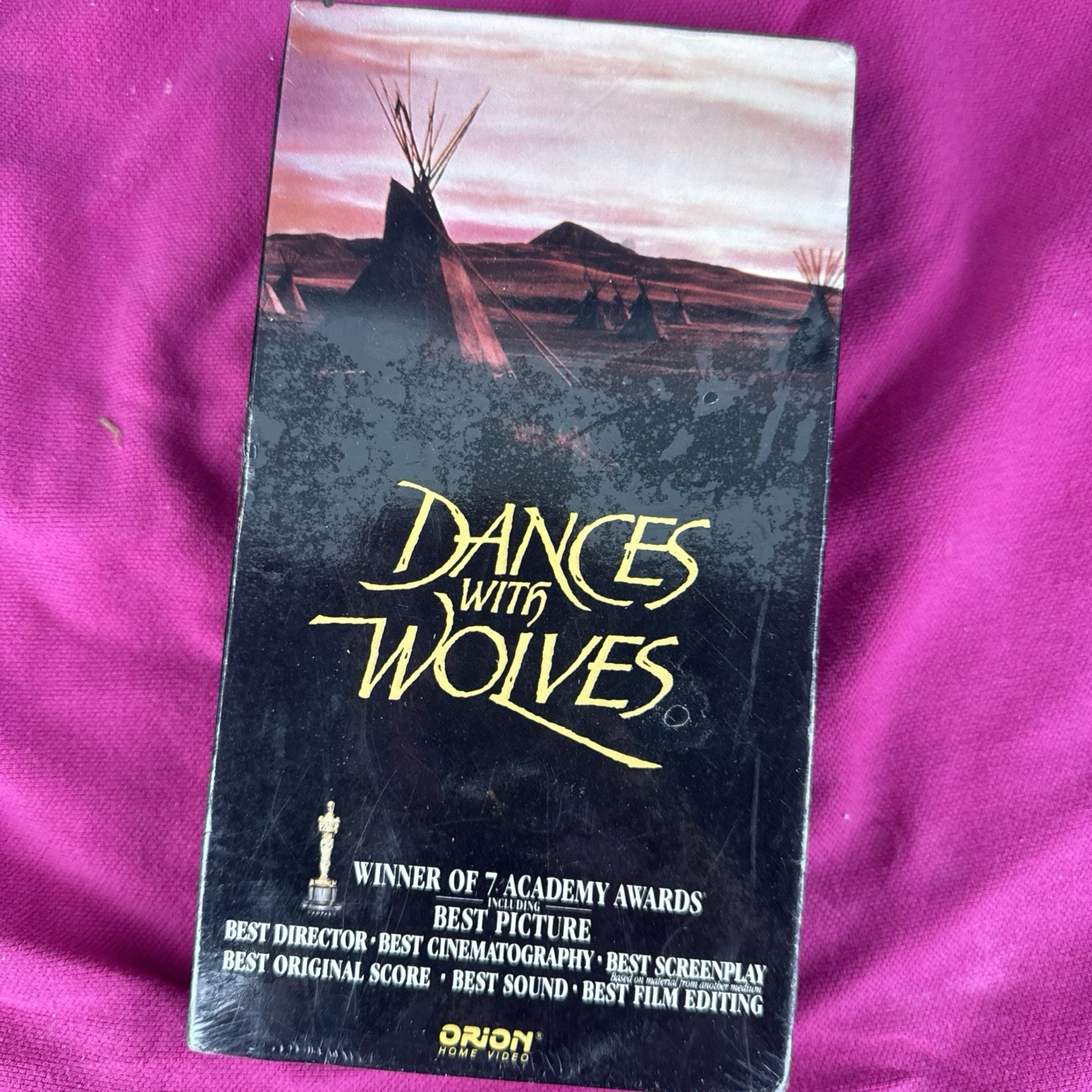 Dances with Wolves (1990) RARE Factory Sealed VHS with ORION WATERMARK ...