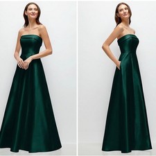 Elegant Strapless Floor Length Gown Formal Evening Dress Size 6