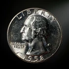 1958 Washington Quarter AU 90% Silver Philadelphia Mint