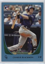 2011 Bowman Draft Blue /499 Charlie Blackmon #7 jg5
