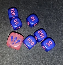 Pokemon TCG Dice Set New - Red & Blue Dice As Shown In Photo SHIPS FREE