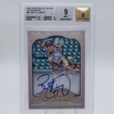 2012 Topps Gypsy Queen Brett Lawrie BGS 9 MINT ROOKIE RC AUTOGRAPH AUTO #GQA-BL