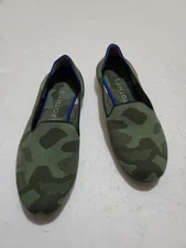 Rothy’s Shoes The Loafer Womens Size 10.5 Green Camo Flat