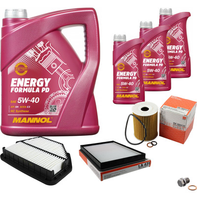 MAHLE Inspektionspaket 8 L MANNOL Energy Formula PD 5W-40 für Opel Antara 2.0