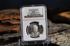 1963 John F. Kennedy NGC MS69 Top Pop Rotated Reverse Heraldic Art Medal