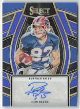 2023 Panini Select Signatures Don Beebe #SELS-DBE Auto Prizm /99 Color Match