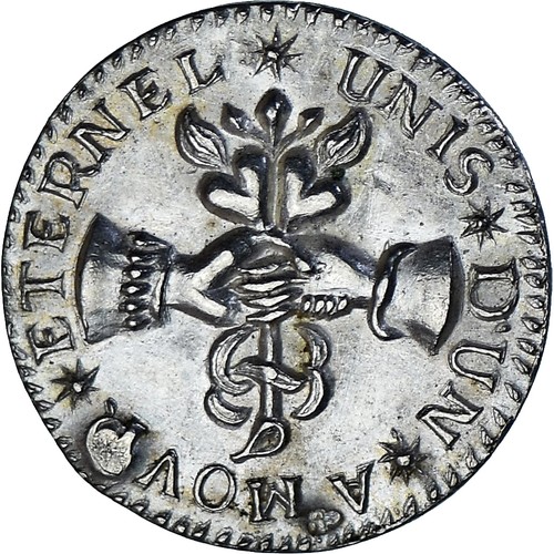 [#346536] Frankrijk, Denier à épouser, Collection Térisse, PR, Zilver, Terisse:D - Afbeelding 2 van 2