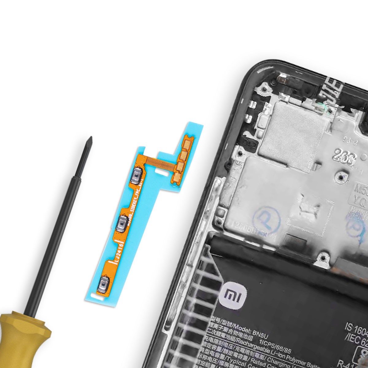 Nappe Flex Allumage Xiaomi Redmi Note 14 5G Pièce Commande Volume Power - 3
