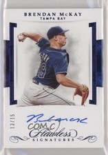 2020 Panini Flawless Rookie Signatures Sapphire 13/15 Brendan McKay Auto 06z2