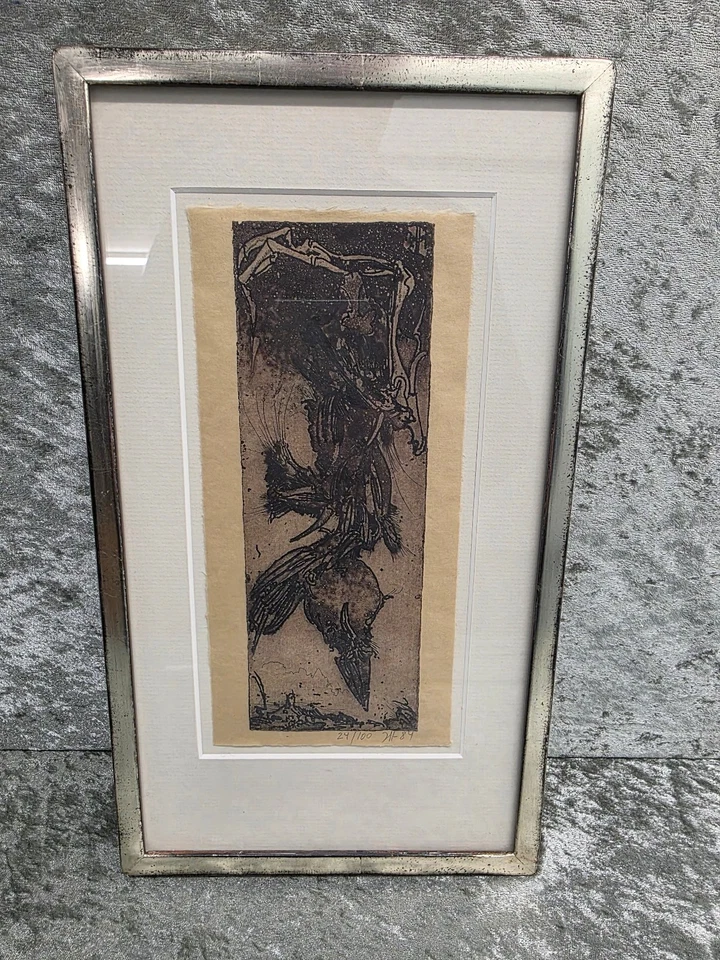 Radierung Horst Janssen Lirum Larum 1984 Ed. 24/100 handsigniert - Bild 3 von 4