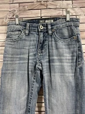 BKE aiden mens 28S jeans bootleg light blue denim Buckle jeans