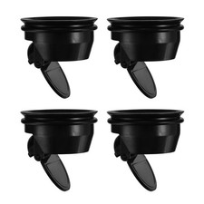 Floor Drain Anti-Odor Core Shower Floor Drain Backflow Preventer Black 4pack