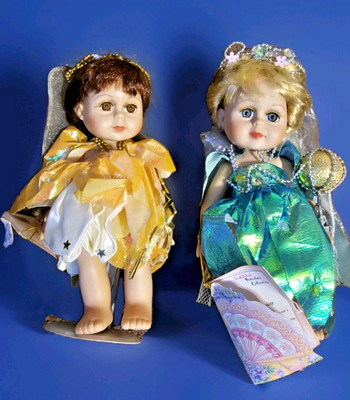 DANEA Dan & EA Collection  ️ DOLL Pair SABRINA and MAGAN 8'' Fairy Dolls