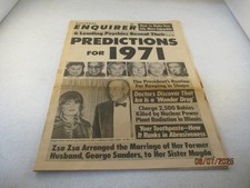 JANUARY 17, 1971-NATIONAL ENQUIRER tabloid magazine -ZSA ZSA , JOAN COLLINS JANUARY 17, 1971-NATIONAL ENQUIRER tabloid magazine -ZSA ZSA , JOAN COLLINS