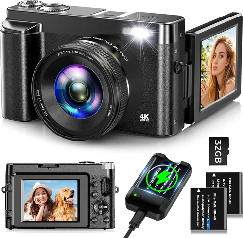 Fotocamera Digitale 4K, 48MP Autofocus Macchina Fotografica Digitale Con Scheda - Foto 8 di 12