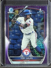 2023 Bowman Chrome #BCP-221 Yosy Galan Prospects Purple Mojo #/299 250004