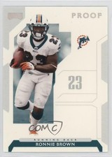 2006 Playoff NFL Playoffs Silver Proof /250 Ronnie Brown #51 6h1