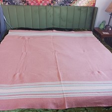 Vintage Wool Striped Camp Blanket