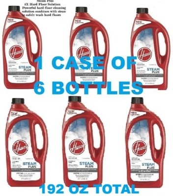 6-PK HOOVER 192 OZ Steam Mop Plus 4X Concentrated Floor Pet Cleaning Solution