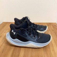Size 4Y - Under Armour Jet 23 Basketball Shoes Black Gray White Mesh3026635-004