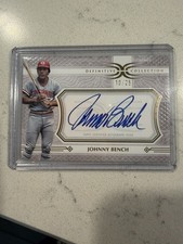 JOHNNY BENCH 2025 TOPPS DEFINITIVE COLLECTION AUTO /25 #LAC-JB REDS Q2754