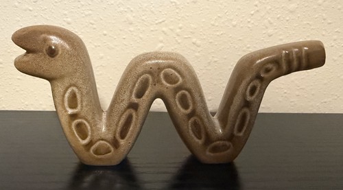 Vintage Howard SNAKE figurine Art Pottery Mint!!!