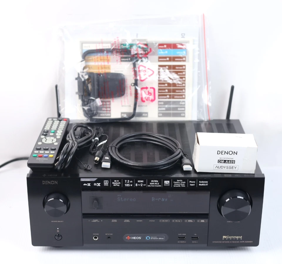Denon AVR-X2500H 7.2-Channel Network A/V Receiver u134 - Image 2 of 4