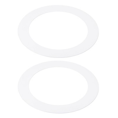 2pcs 4.9'' ID 6.7'' OD Goof Rings for Recessed Light Matte White Goof Trim Ring