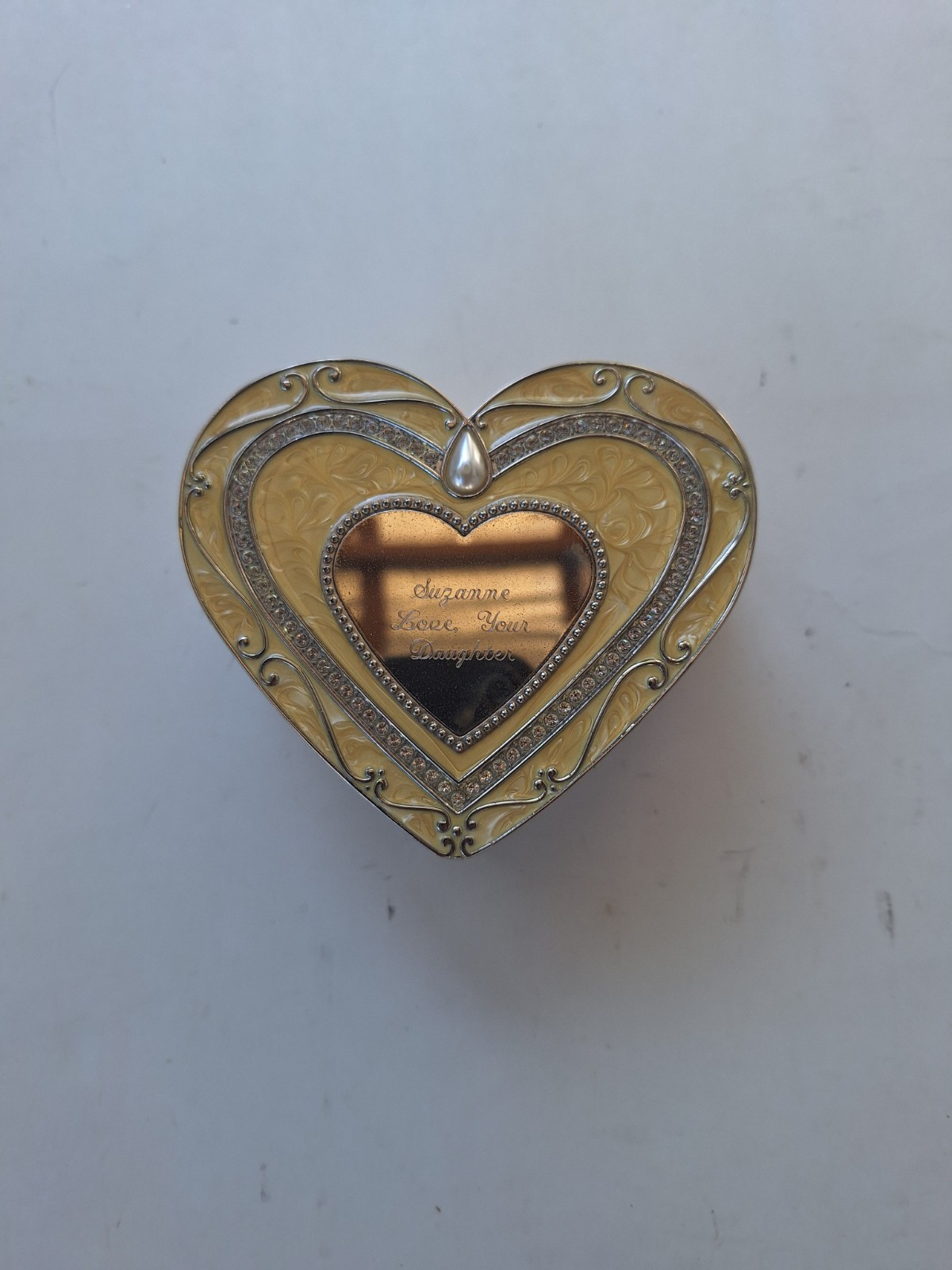 Soft Gold Regal Elegance Heart Keepsake Jewelry Box by Things Remembered