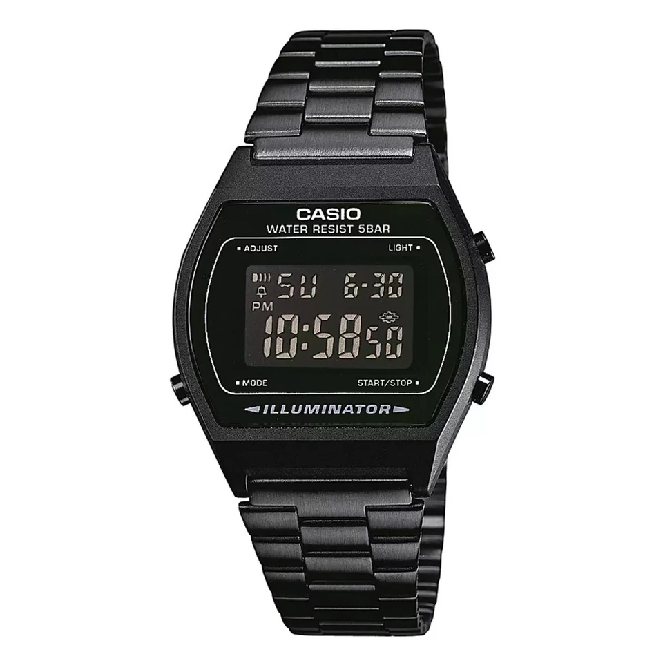 Unisex Uhr CASIO B640WB-1B VINTAGE Klassiker Stahl Schwarz Black - Bild 1 von 1