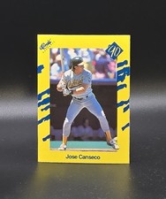1990 Classic Update Yellow JOSE CANSECO Card T32 Oakland Athletics