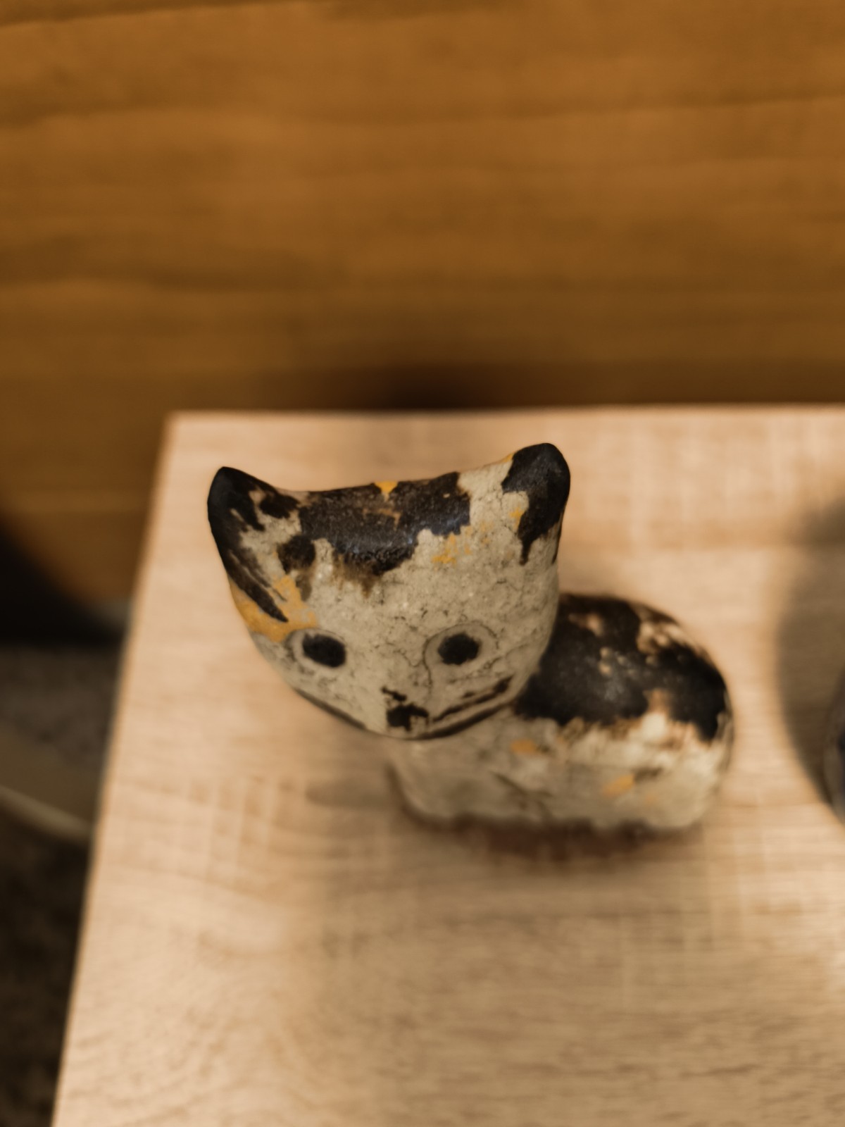 Ceramica Vintage GATTO + COLOMBA BITOSSI ALDO LONDI Cat Bird Scavo Rimini Blu