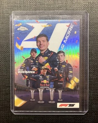 2025 Topps Chrome Formula 1 Max Verstappen 4 & More Insert #4N-1