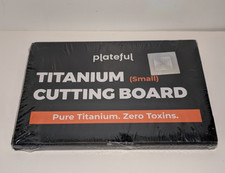 Plateful Titanium Cutting Board Small 12x8 Antimicrobial Dishwasher Safe