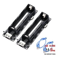 2Pcs 18650 Battery Holder Li-ion Battery with Single Compartment 1-Holder 2pcs