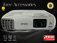 Epson PowerLite W17 3LCD Projector USB Plug 'n Play 2800 Lumens 2160p WXGA HDMI