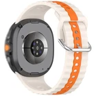 For Samsung Watch8 Classic 47MM Silicone Replacement Strap with Vertical Stripe
